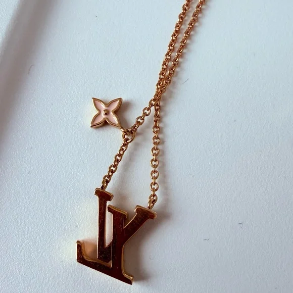 Louis Vuitton Iconic Enamel Rose Gold Necklace (Like-new) - Picture 3 of 11